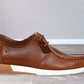 Tan Leather Formal Lace-Up Shoes For Men