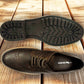 Brown Genuine Leather Lace-Up Shoes For Men