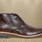 Brown Leather Men Mid Top Boots