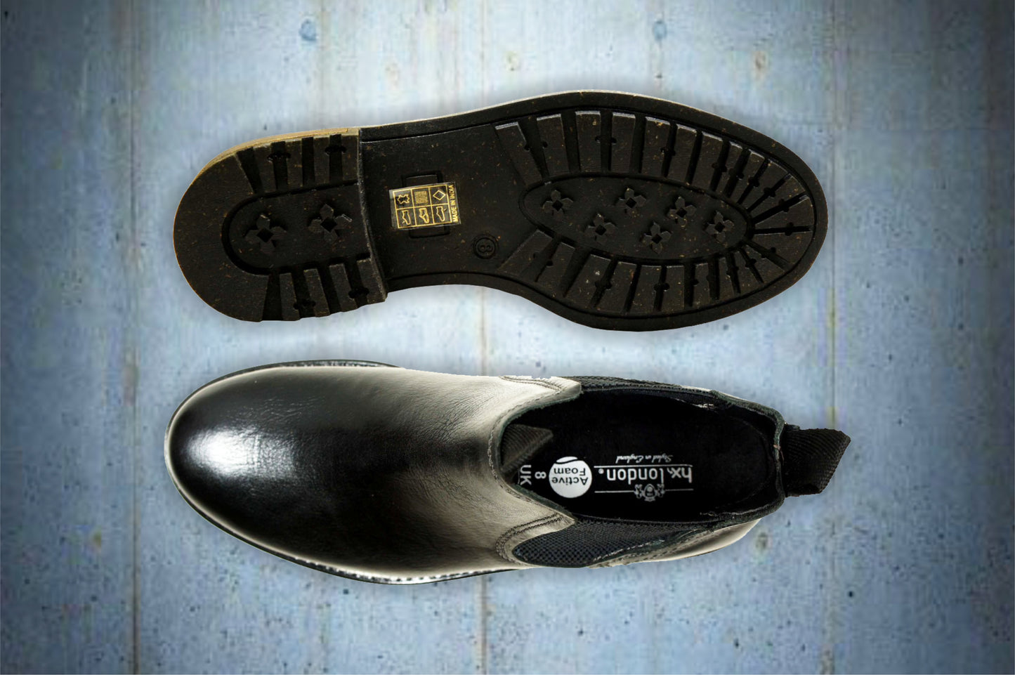 Black Genuine Leather Men's Chelsea Boots For Casual Wear