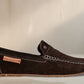 Brown Suede Men's Formal Slip-On Driving Shoes with Memory Foam