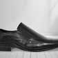 Black Leather Slip-On Shoes For Men's Formal Pair