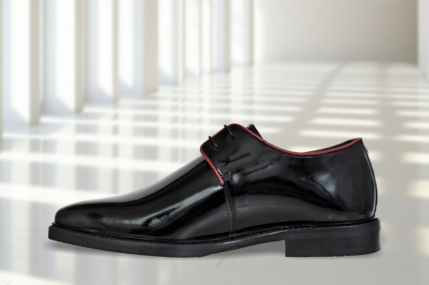 Black Leather Formal Lace-Up Casual Leather Shoes For Men