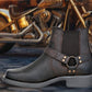 Brown Genuine Leather Riding Boots For Men