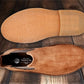 Tan Suede Chelsea Boots For Men