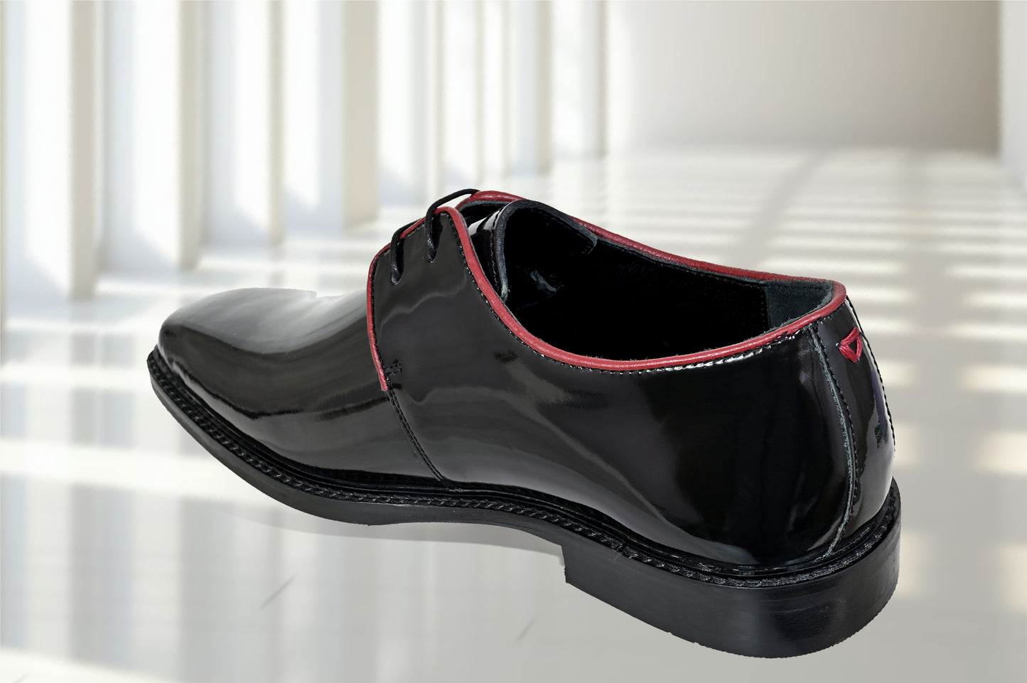 Black Leather Formal Lace-Up Casual Leather Shoes For Men