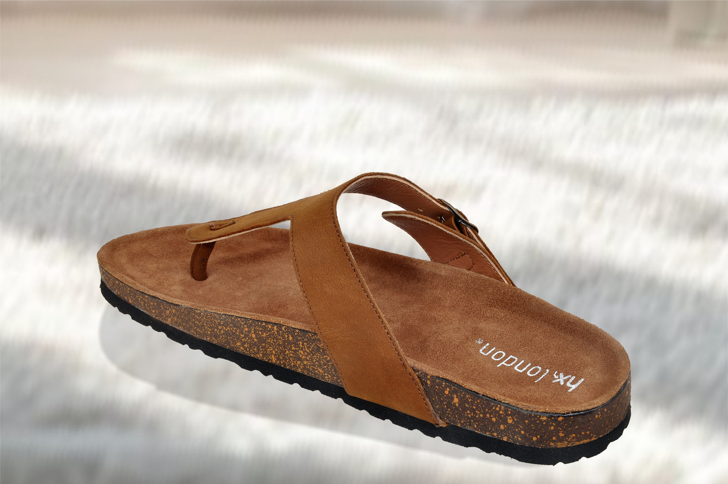 Brown Leather Sandal Casual Leather Flats For Men