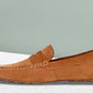 Camel Suede Men's Formal Slip-On Driving Shoes with Memory Foam