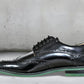 Black Brush-Off Leather Brogues Formal Derby Shoes