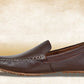 Brown Leather Lightweight Penny Driving Shoes