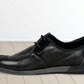 Black Leather Formal Lace-Up Shoes For Men