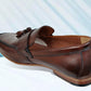 Brown Leather Formal Tassel Loafers