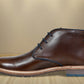 Brown Leather Men Mid Top Boots