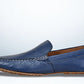 Light Blue Leather Men Lightweight Penny Driving Shoes