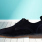Navy Suede Men's Formal Lace-Up Shoes with Memory Foam Comfort