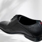 Black Genuine Leather Oxford Classic Formal Lace-Up Shoes For Men