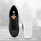 Black Genuine Leather Formal Lace-Up Sneakers For Men
