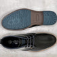 Black Leather Men Mid Top Boots