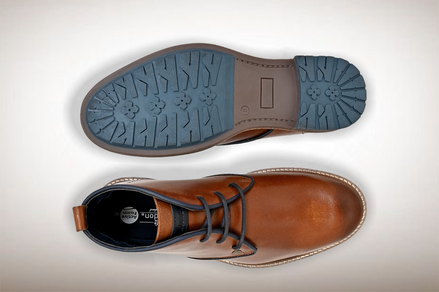 Tan Leather Men Mid Top Boots