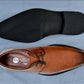 Tan Leather Formal For Men Lace-Up Casual Leather Shoes