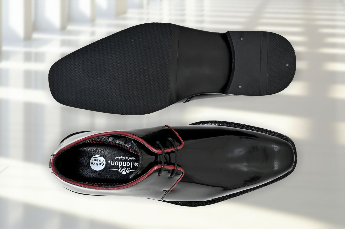 Black Leather Formal Lace-Up Casual Leather Shoes For Men
