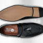Black Leather Formal Tassel Loafers
