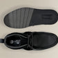 Black Leather Formal Lace-Up Chuckka Boots For Men