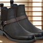 Brown Genuine Leather Riding Boots For Men