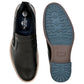 Black Leather Textured Formal Slip-On Shoes