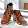 Tan Leather Mid Top Boots