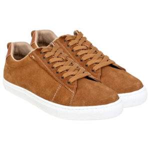 ROMFORD SMART LACE UP SUEDE TRAINERS